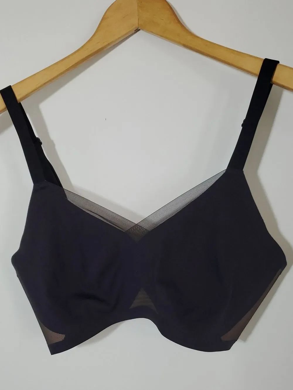 Honeylove CrossOver Bra Classic Mesh Black Wire free Size M